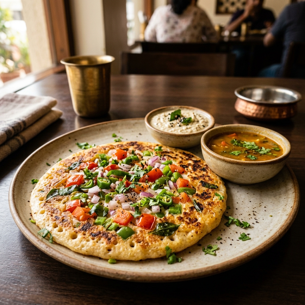 Vegetable Uttapam